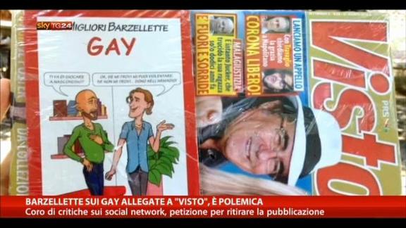 Barzellette sui gay allegate a "Visto". E' polemica