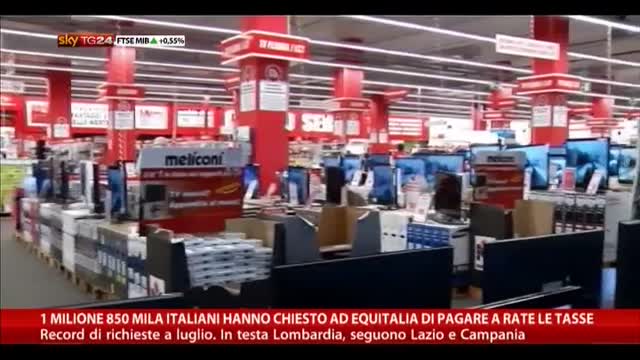 1milione 850mila italiani pagheranno le tasse a rate
