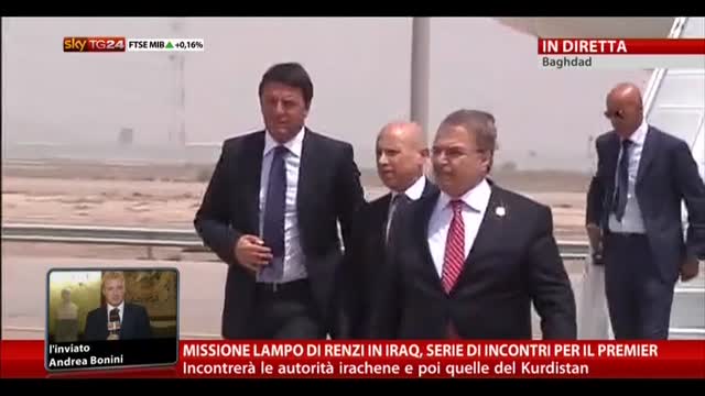 Missione lampo di Renzi in Iraq
