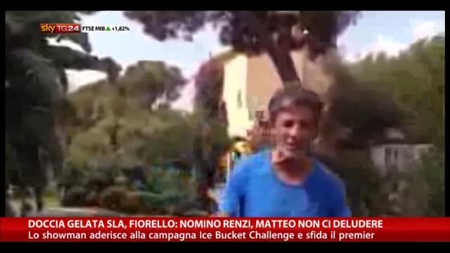 Doccia gelata Sla, Fiorello: nomino Renzi
