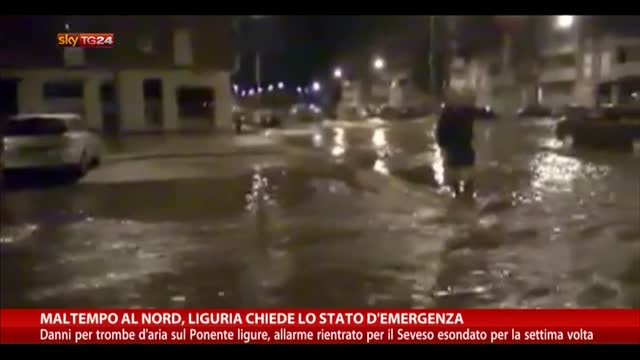 Maltempo al nord, Liguria chiede lo stato d'emergenza
