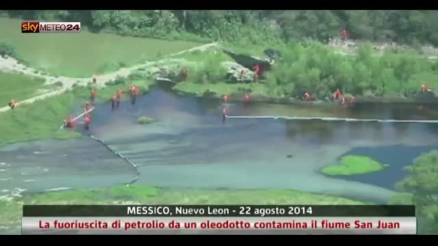Messico, fuoriuscita di petrolio contamina il fiume San Juan