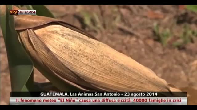 Guatemala, fenomeno meteo “El Niño” causa diffusa siccità