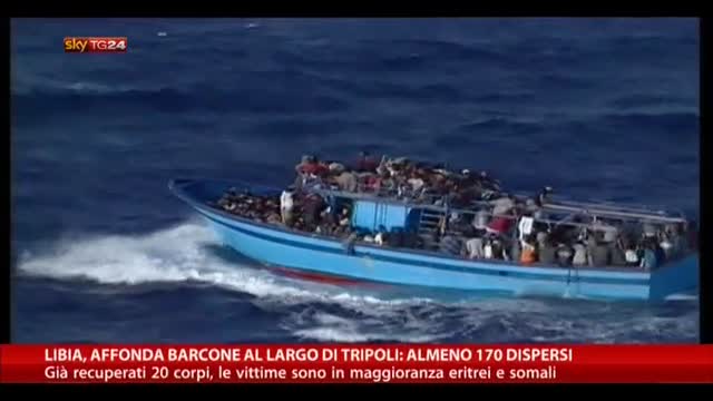 Libia, affondato un barcone al largo di Tripoli