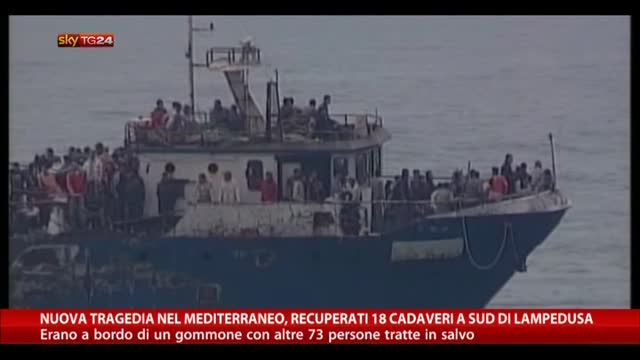 Nuova tragedia nel Mediterraneo, recuperati 18 cadaveri