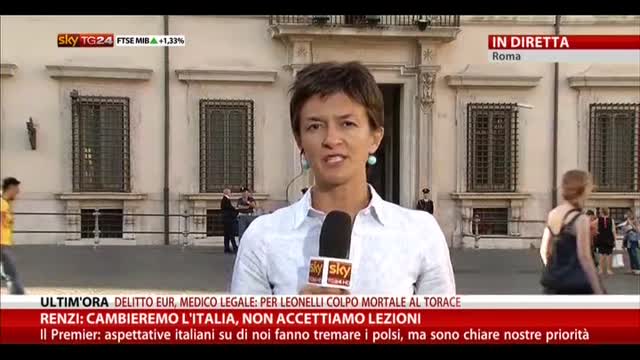 Renzi: cambieremo l'Italia, non accettiamo lezioni
