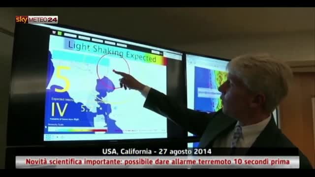 Usa, ricerca: in futuro allerta prima di un terremoto