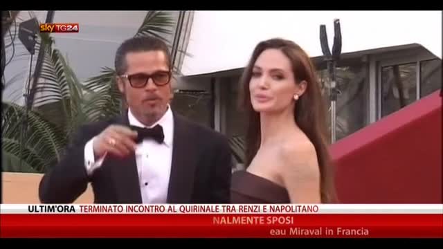Cinema, Brad Pitt e Angelina Jolie finalmente sposi