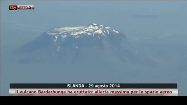 Islanda, il vulcano Bardarbunga ha eruttato: allerta massima