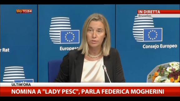 Mogherini: voglio proficua collaborazione con parlamento Ue