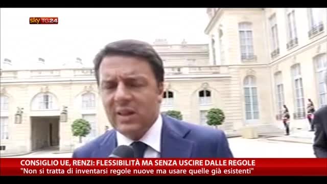 Consiglio Ue, Renzi: flessibilità ma senza uscire da regole