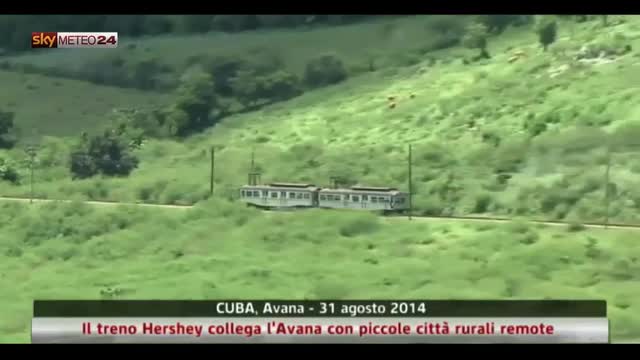 Il treno Hershey collega l'Avana con piccole città rurali