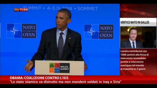 Obama: coalizione contro l'Isis