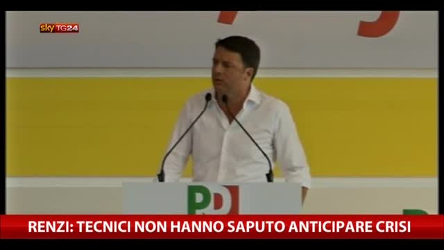 Renzi: non mollo, il Pd è la speranza per l'Europa