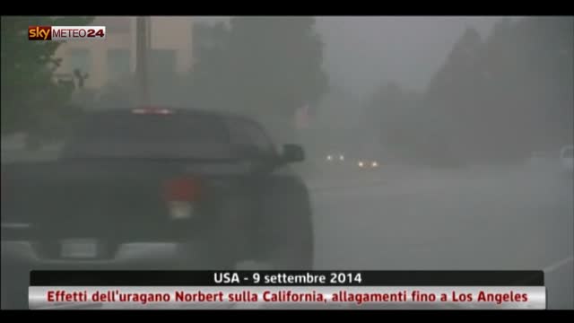 Usa, effetti dell'uragano Norbert sulla California