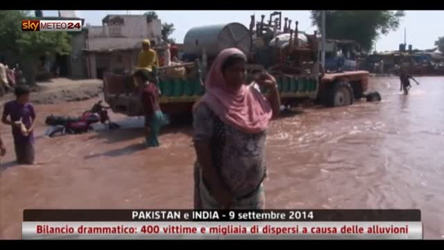 Alluvioni Pakistan e India: 400vittime e migliaia i dispersi