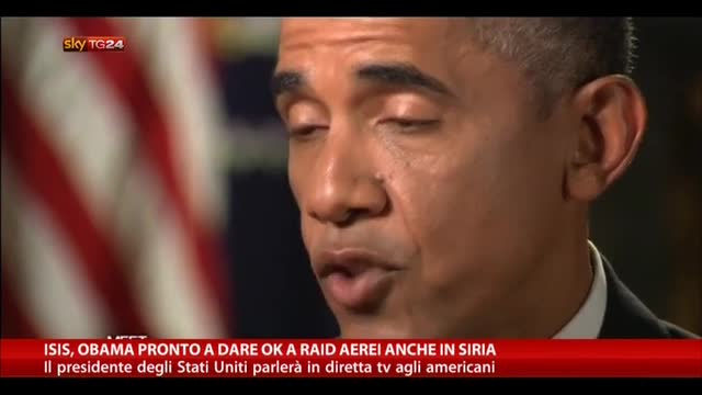 Isis, Obama pronto a dare ok a raid aerei anche in Siria
