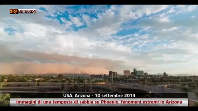 Usa, una tempesta di sabbia su Phoenix