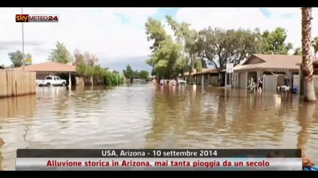 Usa, alluvione storica in Arizona