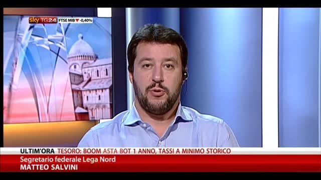 Riforme, Salvini: Renzi fanfarone, promette ma non fa nulla