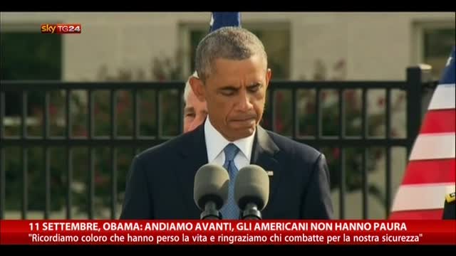 11/09, Obama: andiamo avanti, gli americani non hanno paura