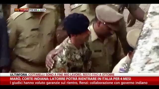 Marò, corte indiana: Latorre potrà rientrare in Italia