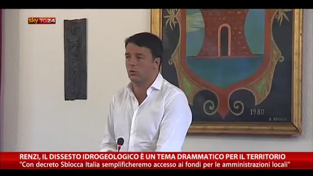 Puglia, Renzi: "Dissesto idrogeoligico tema drammatico"