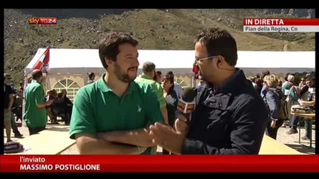 Salvini a Sky TG24: “Mezza tassa in più e scendiamo a Roma”