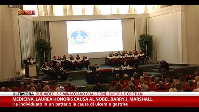 Medicina, laurea honoris causa al Nobel Barry J. Marshall