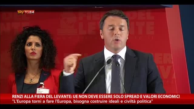Renzi: Ue non deve essere solo spread e valori economici
