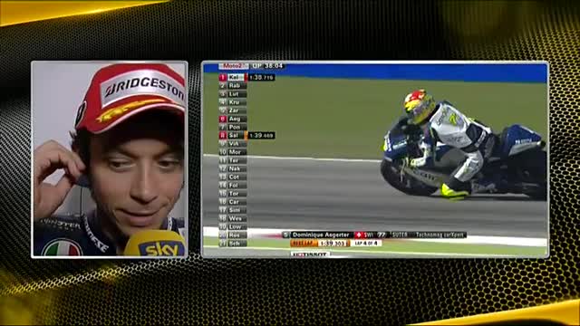 Rossi: "A un pelo dalla pole, ma va bene". Il suo Bump!