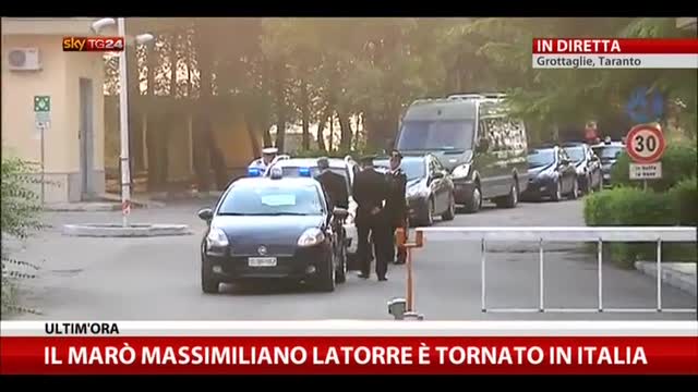 Il marò Massimiliano Latorre è tornato in Italia