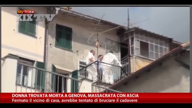Donna trovata morta a Genova, massacrata con ascia