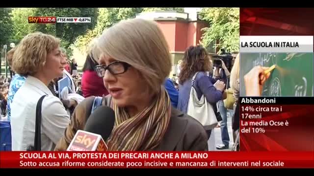 Scuola al via, protesta dei precari anche a Milano