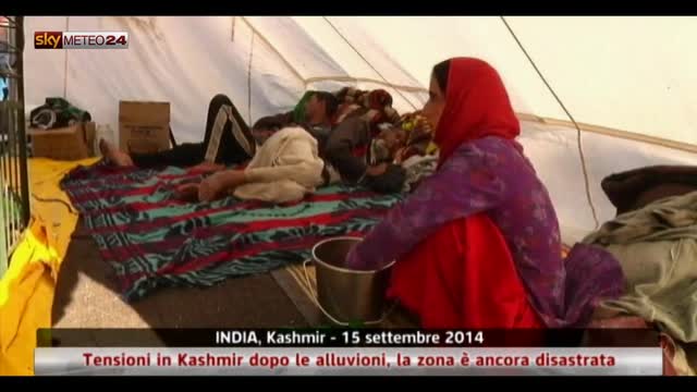 India, tensioni in Kashmir dopo alluvioni, zona disastrata