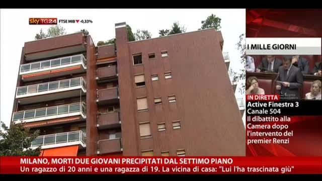 Milano, morti due giovani precipitati dal settimo piano