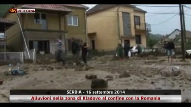 Serbia, Alluvioni nella zona di Kladovo al confine Romania