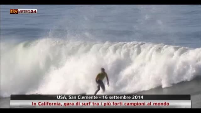 San Clemente, gara di surf tra i più forti campioni al mondo