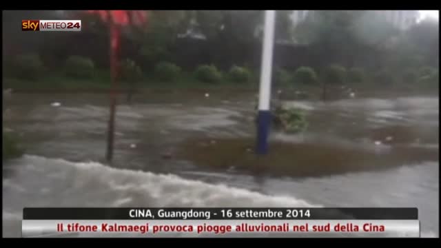 Cina, il tifone Kalmaegi provoca piogge alluvionali