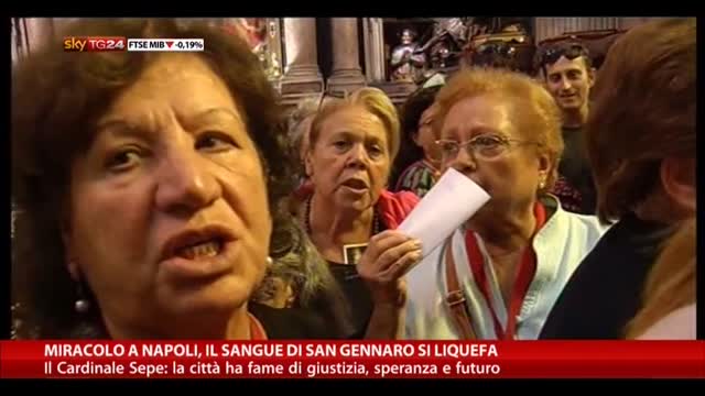 Miracolo a Napoli, il sangue di San Gennaro si liquefa