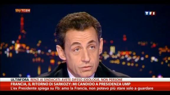 Francia, il ritorno di Sarkozy: mi candido a presidenza Ump
