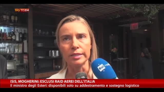 Isis, Mogherini: esclusi raid aerei dell'Italia