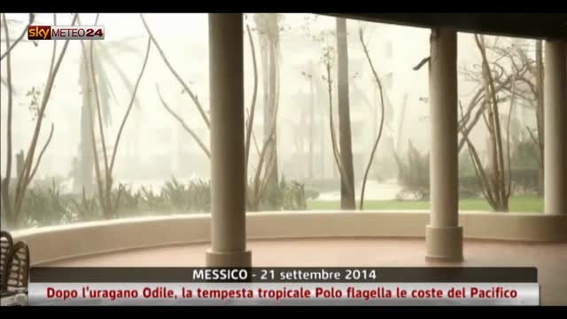 Messico, tempesta tropicale Polo flagella coste del Pacifico