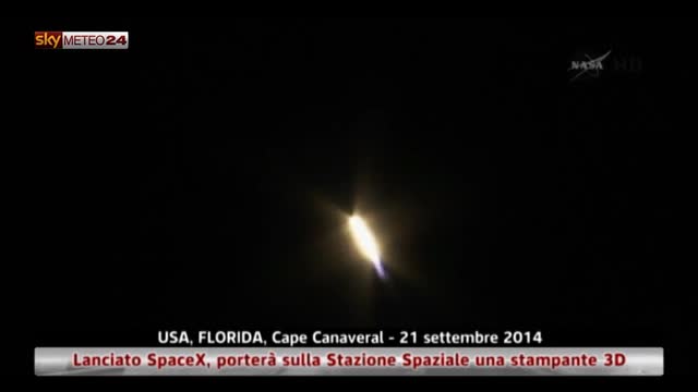 Nasa: lanciato SpaceX, destinazione Stazione Spaziale
