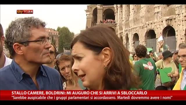 Stallo Camere, Boldrini: mi auguro si arrivi a sbloccarlo