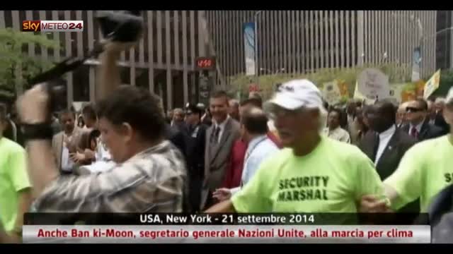 New York, anche Ban ki-Moon, alla marcia per clima