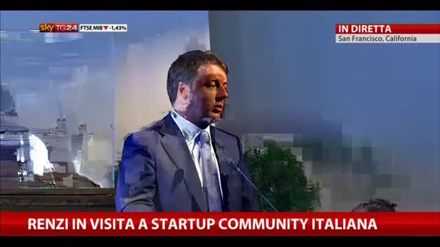 Renzi in visita alla Start Up Community Italiana
