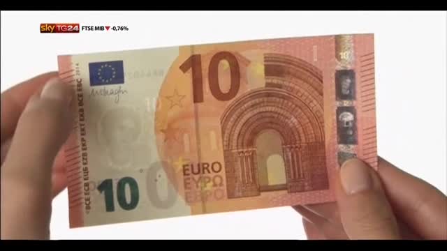 Entra oggi in circolazione la nuova banconota da 10 euro