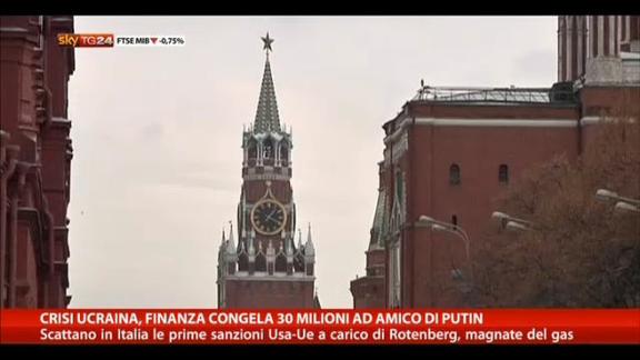 Crisi Ucraina, Finanza congela 30 milioni ad amico di Putin
