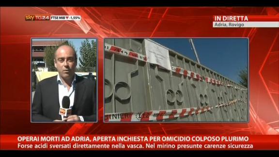 Operai morti Adria, aperta inchiesta per omicidio colposo
